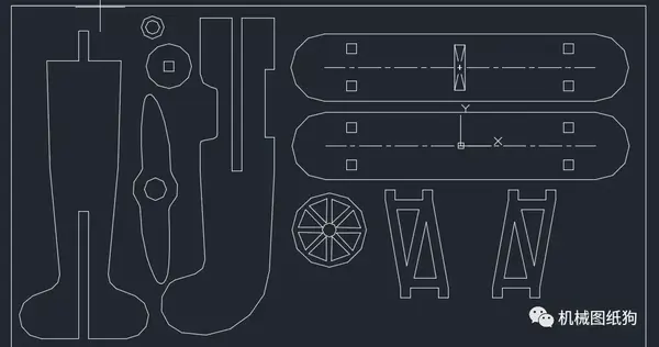 飞行模型mdf简易飞机模型激光切割图纸dxfstepsolidworks格式