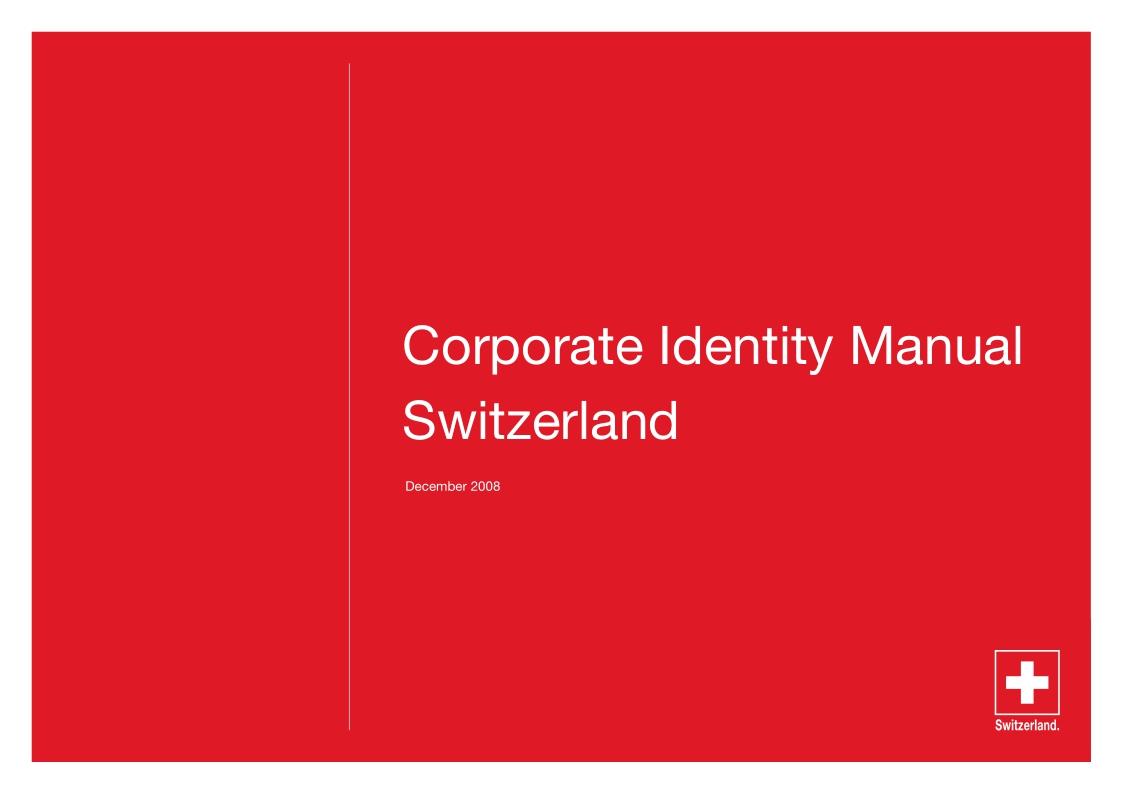 瑞士国家品牌vi设计手册2008年版