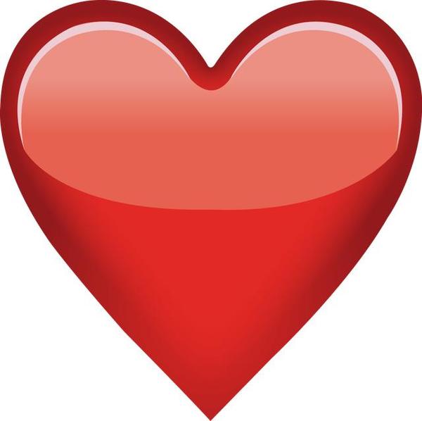 庞大的emoji"心"表情家族 这其中,红心应该是用途最为广泛的.