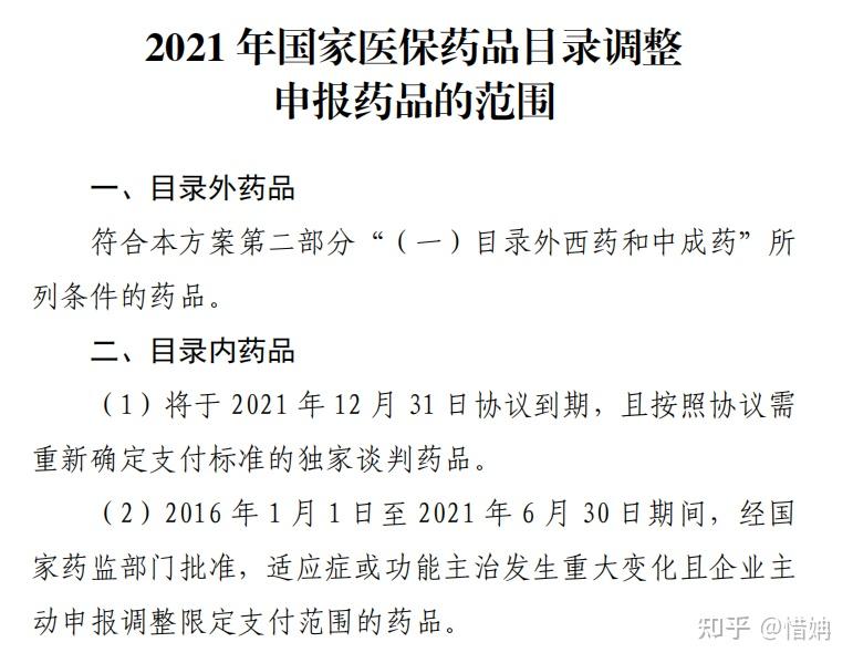 重磅2021年国家医保药品目录调整工作方案出炉