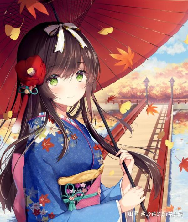二次元和风壁纸欣赏:和蔼可亲,非常有爱心的小姑娘!