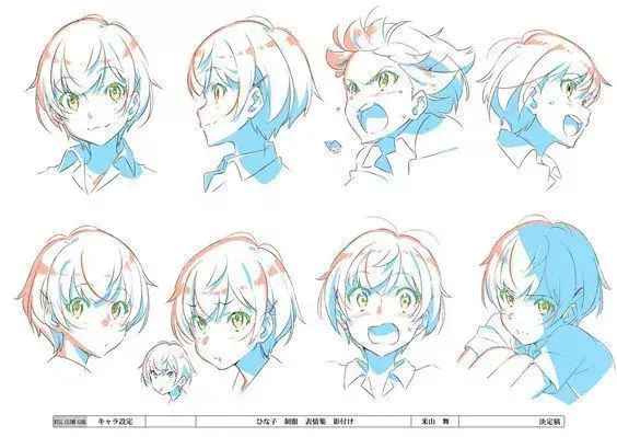 喜怒哀怨表情画法参考,p5看起来有点.邪恶呢!