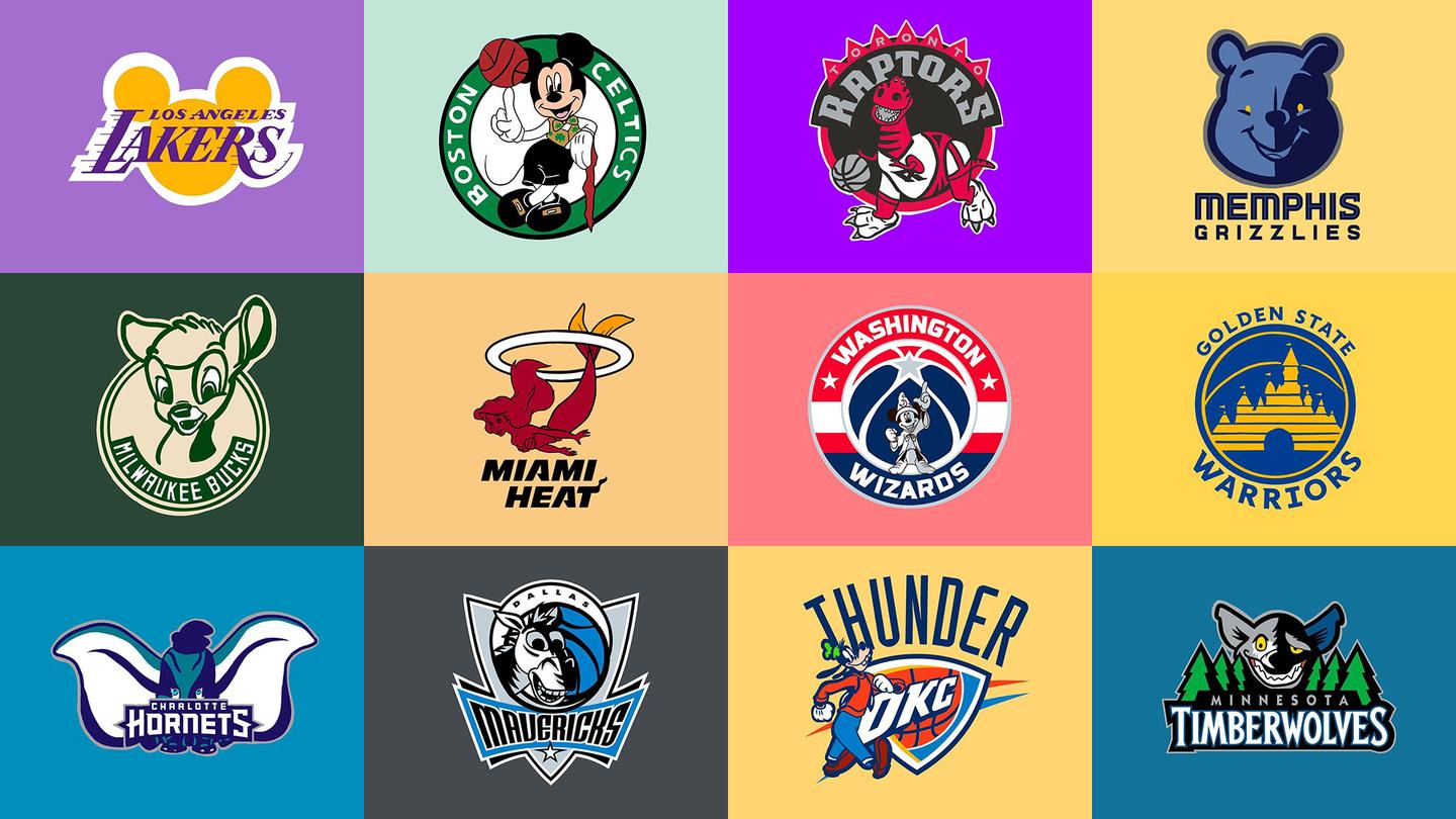 迪士尼版nba球队logo,很萌很有趣!