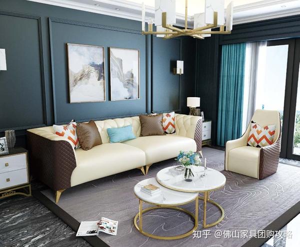 轻奢现代风格沙发如何选?顺德乐从买家具经验分享!