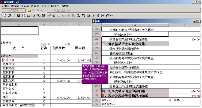 用友u8制作现金流量表