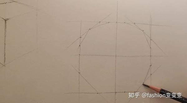 教你一个素描切圆的方法,不用工具,如何能够画出一个标准的正圆?