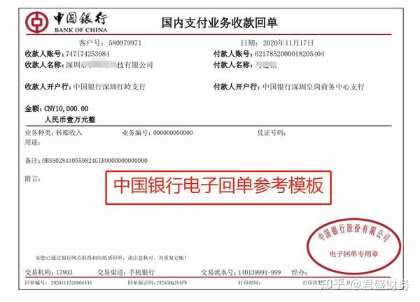 中国银行电子回单/对账单下载指引