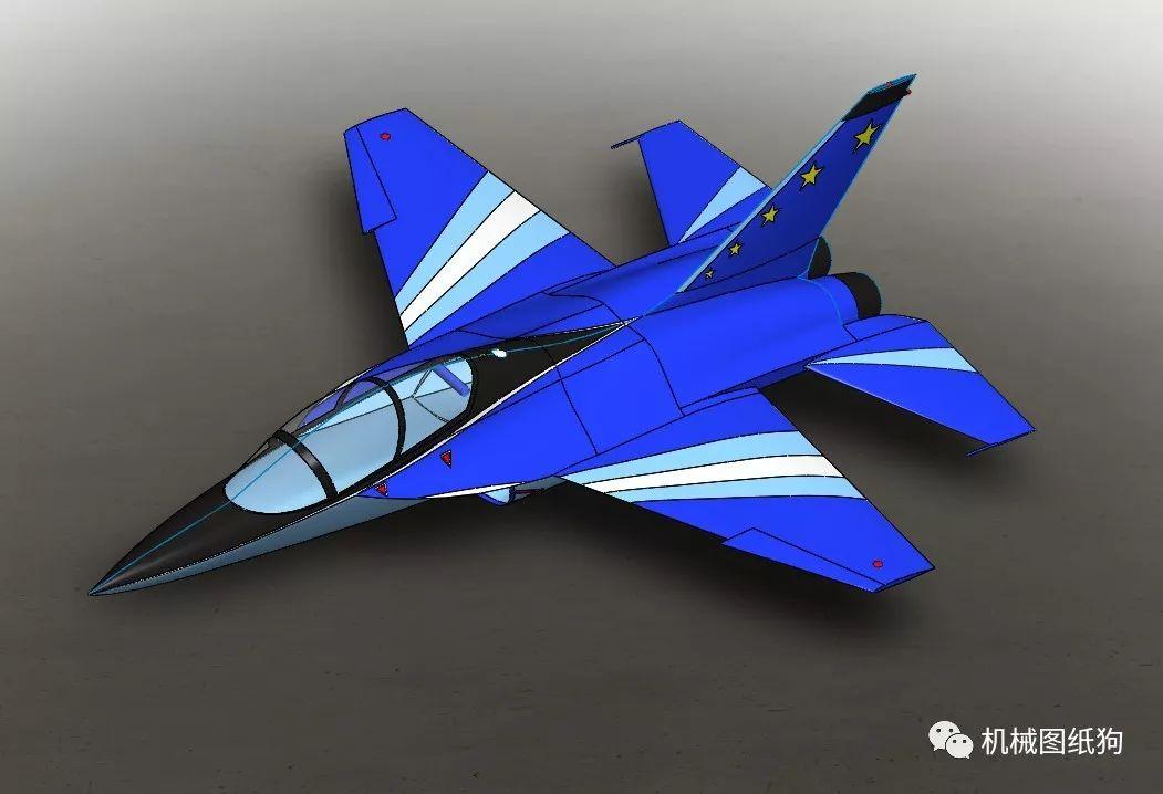 飞行模型l15教练机飞机模型3dsolidworks设计