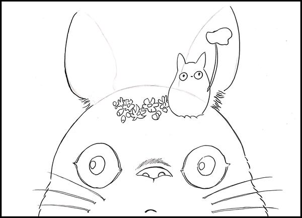 宫崎骏王国——《龙猫》大龙猫和小梅(超详细零基础马克笔手绘教程)
