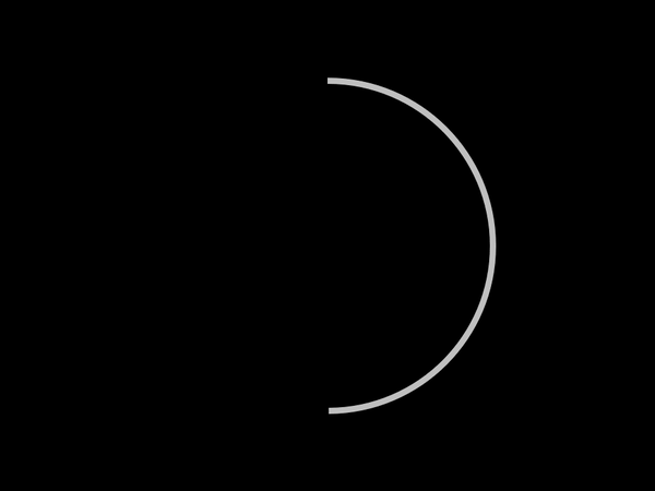 这时,如果我们直接给弧形线条,添加陀螺旋,效果会变这样