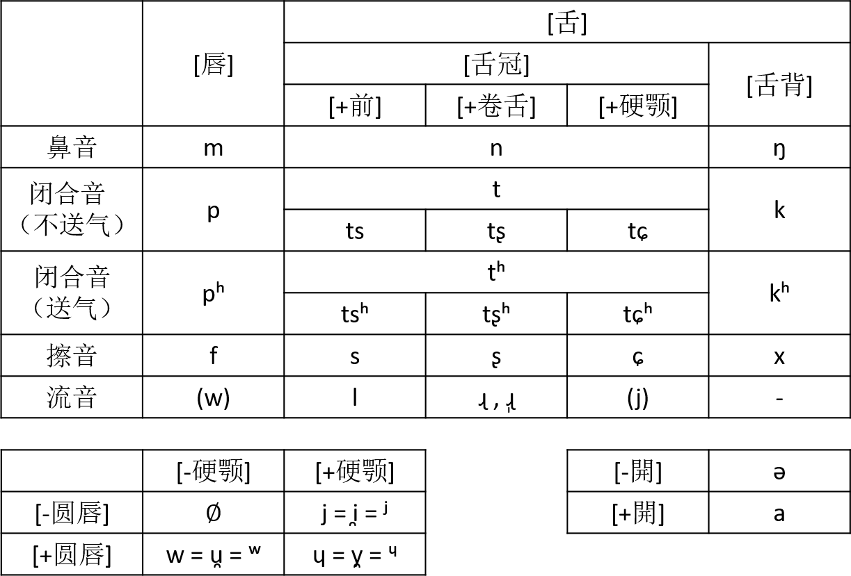 (所以在辅音和元音之间还存在着"半元音".