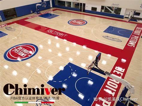 当nba球场地板照进现实,当nba球场地板彩漆应用在篮球场木地板上时