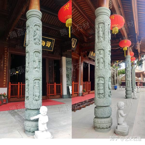 惠安石材圆柱雕刻雕刻石雕圆柱图片
