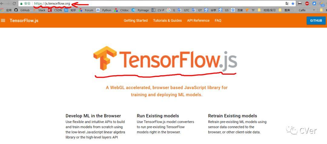 1 进入tensorflow.js官网