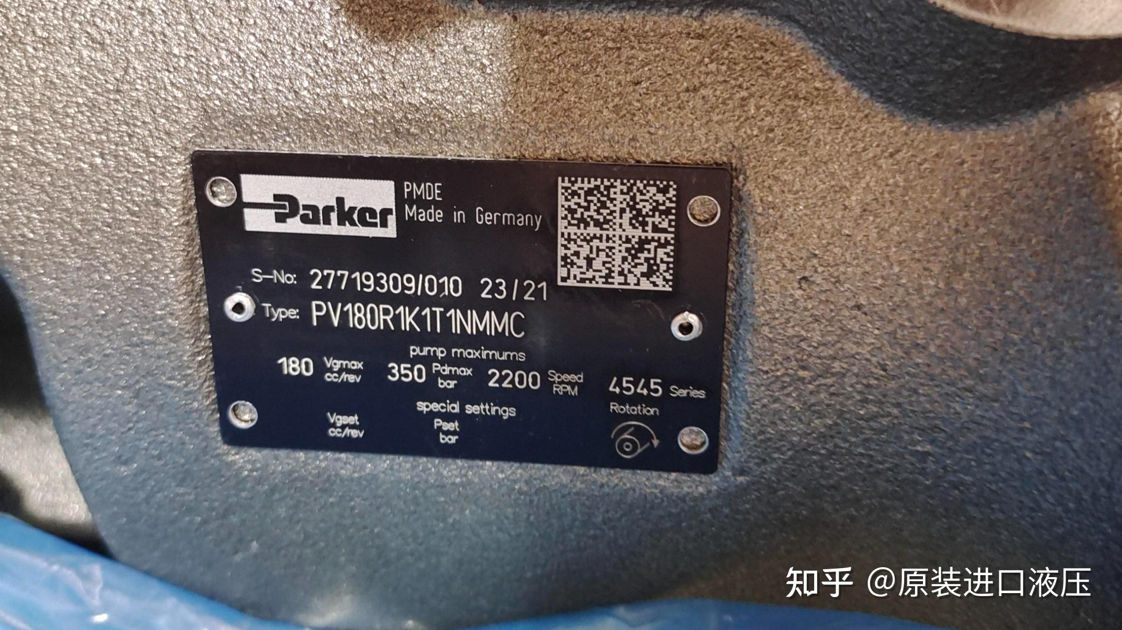 PARKER派克PV140R1K1T1NMMC柱塞泵 知乎