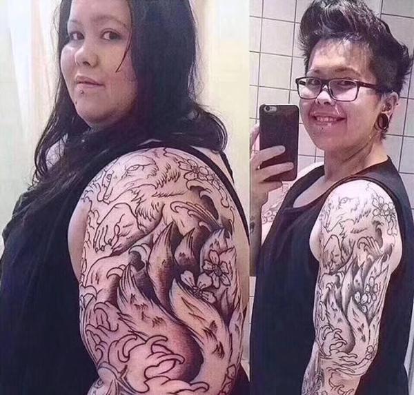 胖的时候纹的纹身,变成瘦子时,纹身会变成什么样?