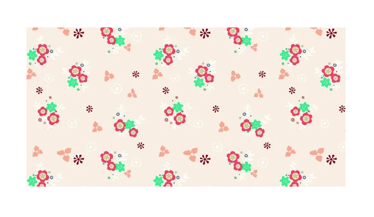 动漫绘画素材▏不同花色的小清新碎花