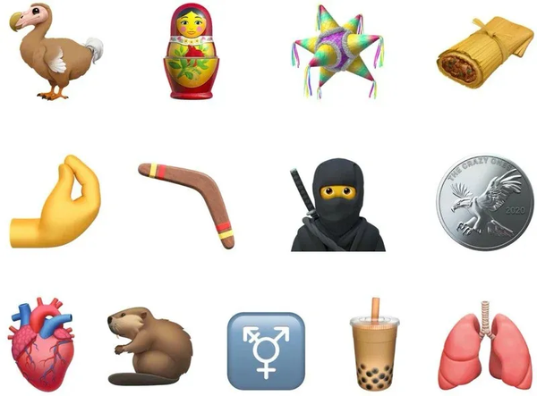 01 新增emoji13表情 新的表情符号选项包括忍者,拥抱的人,黑猫