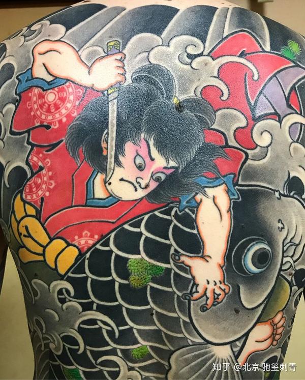 日式传统刺青之鬼若丸纹身
