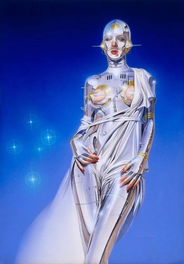 是空山基(hajime sorayama)的作品——全长超过11米的「性感机器人」