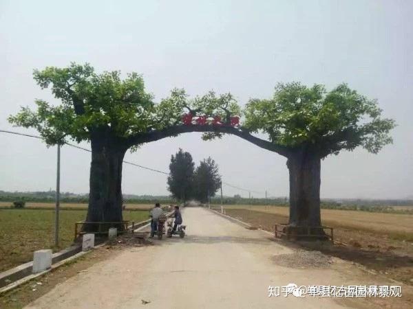 山西果园假树大门制作优势