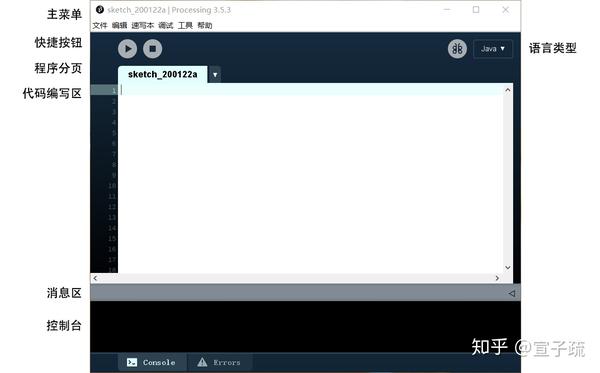 processing界面与快捷键介绍