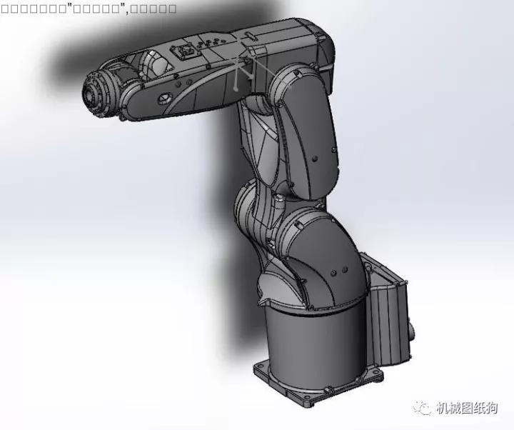 【机器人】那智不二越mz07六轴机器人3d模型 solidworks设计
