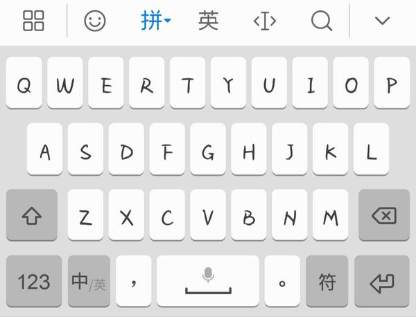 原生态的vivo输入法如下所示