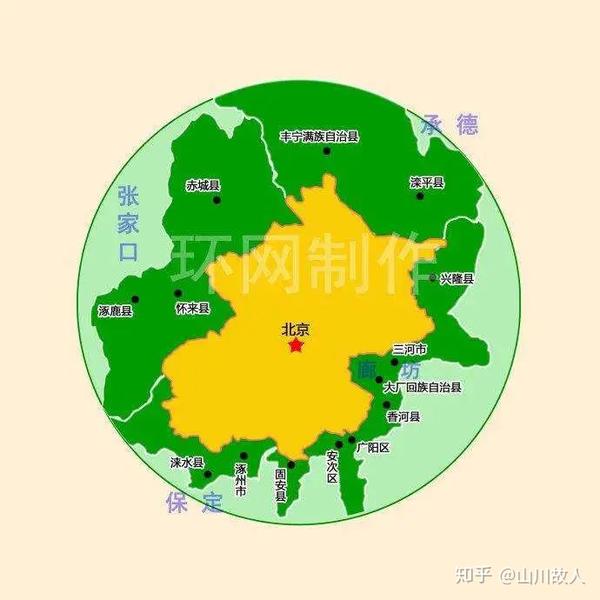 北京都市圈那些环绕北京一圈的周边区县各自发展情况如何