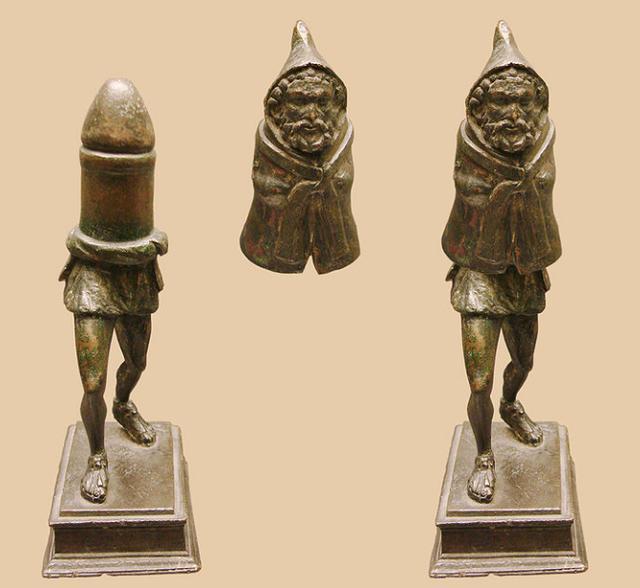 在法国北部发现的古罗马时期普里阿普斯青铜雕像