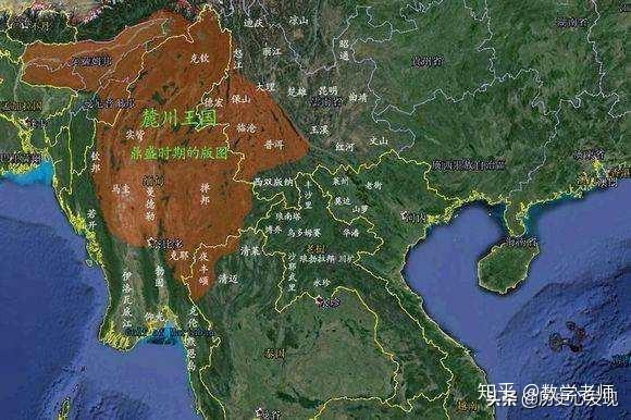 1340年,掸人建立横跨滇南缅北的强大麓川王国之后,数百年内麓川都如同