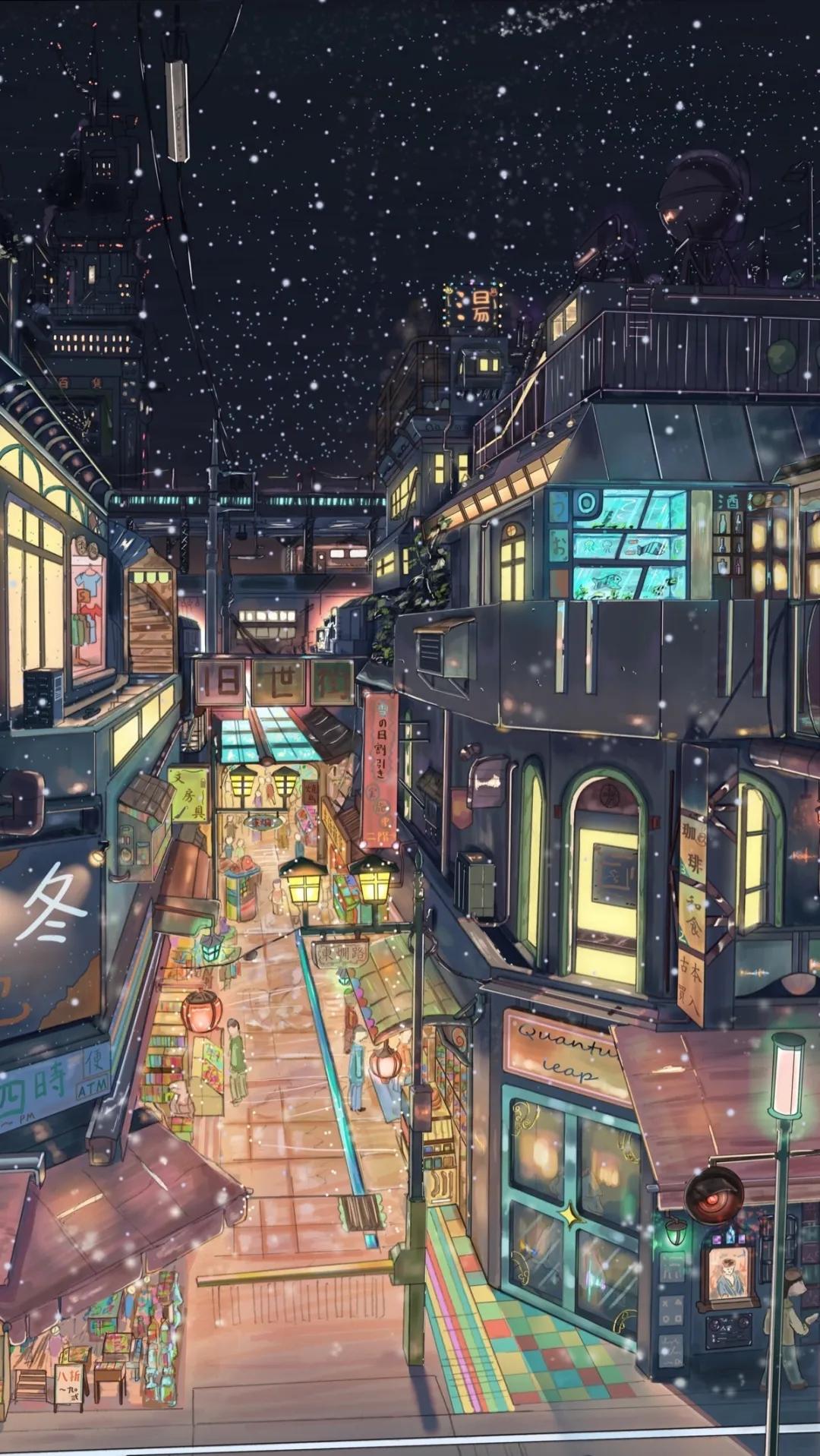 温柔又治愈的日本动画街景,每一张都能做成手机壁纸