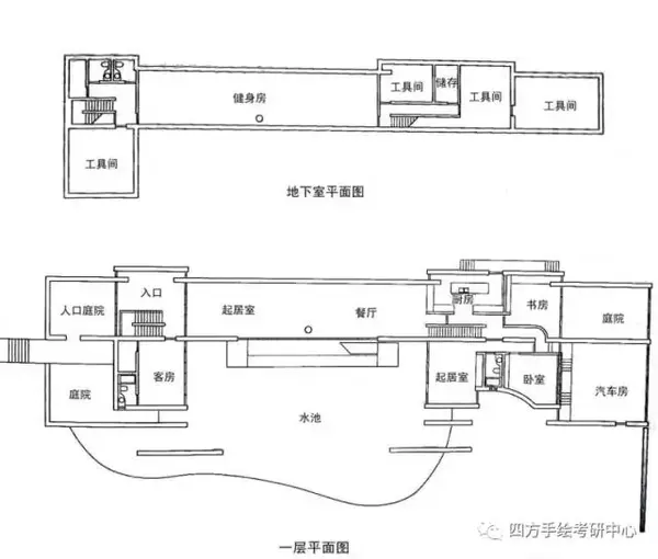 b,芝加哥住宅 平面图 建筑入口 解析6 学员作业评析 a,方案案例一