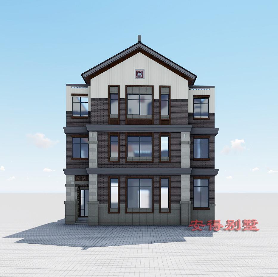 农村新中式别墅,经典之作,11x12.