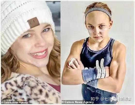 【七点减重】美10岁体操女孩秀6块腹肌,少女"金刚芭比