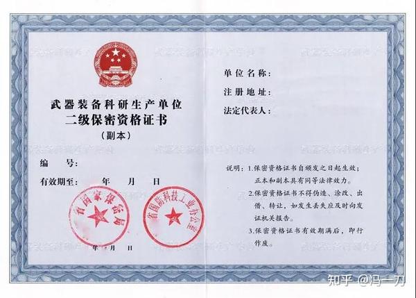 保密资质证书 zhuanlan.zhihu.com