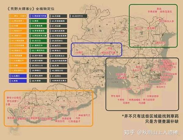 荒野大镖客2植物地图及部分物品价格表