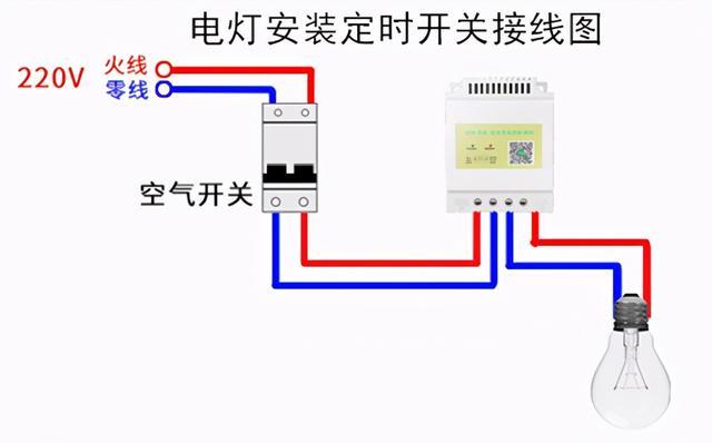 电灯安装定时开关怎么接线? 1.