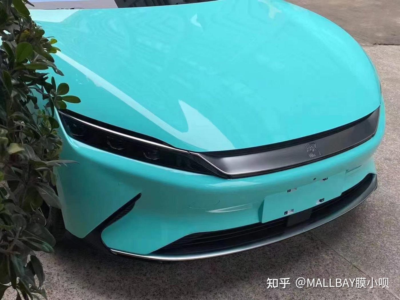 比亚迪汉ev改色蒂芙尼蓝开启你的心动之旅
