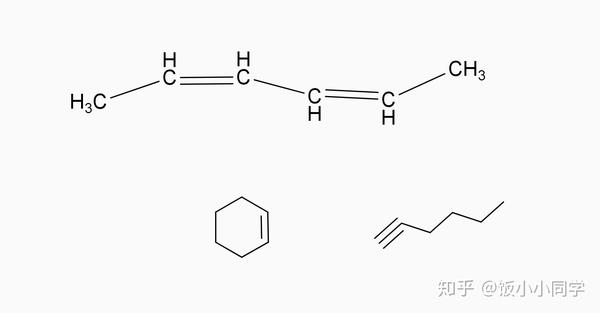 2,4-己二烯,环己烯,1-己炔