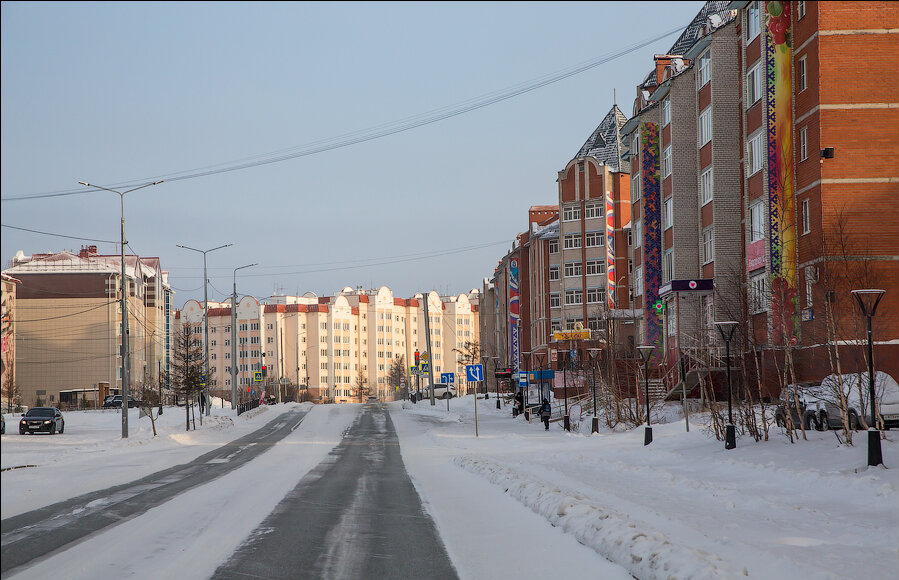 北极地区的俄罗斯城市是什么样的都是灰暗色调的吗当然不