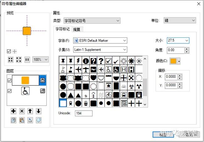 规划酱国土空间arcgis符号样式制作标记符号的制作