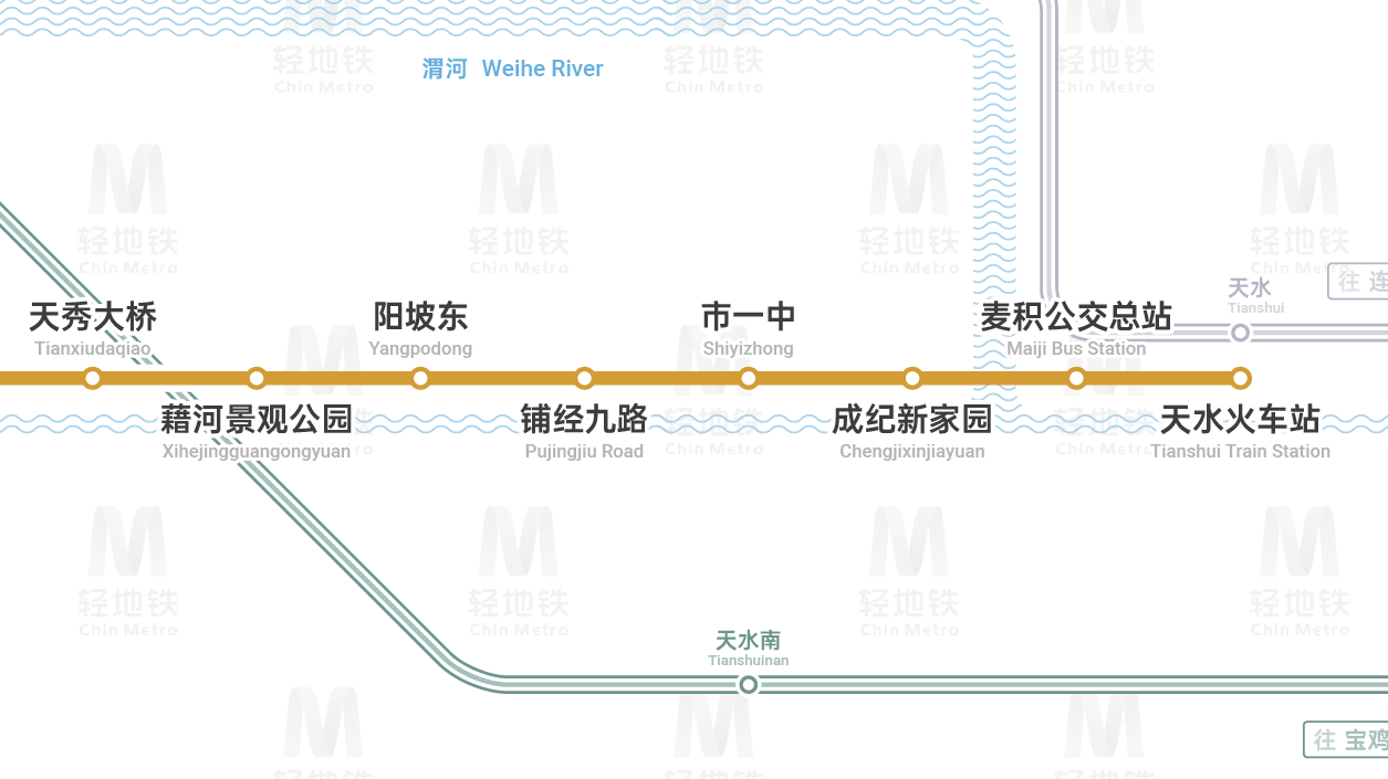 赞同了该文章 天水有轨电车示范线工程(一期)于2020年5月1日开通,线路