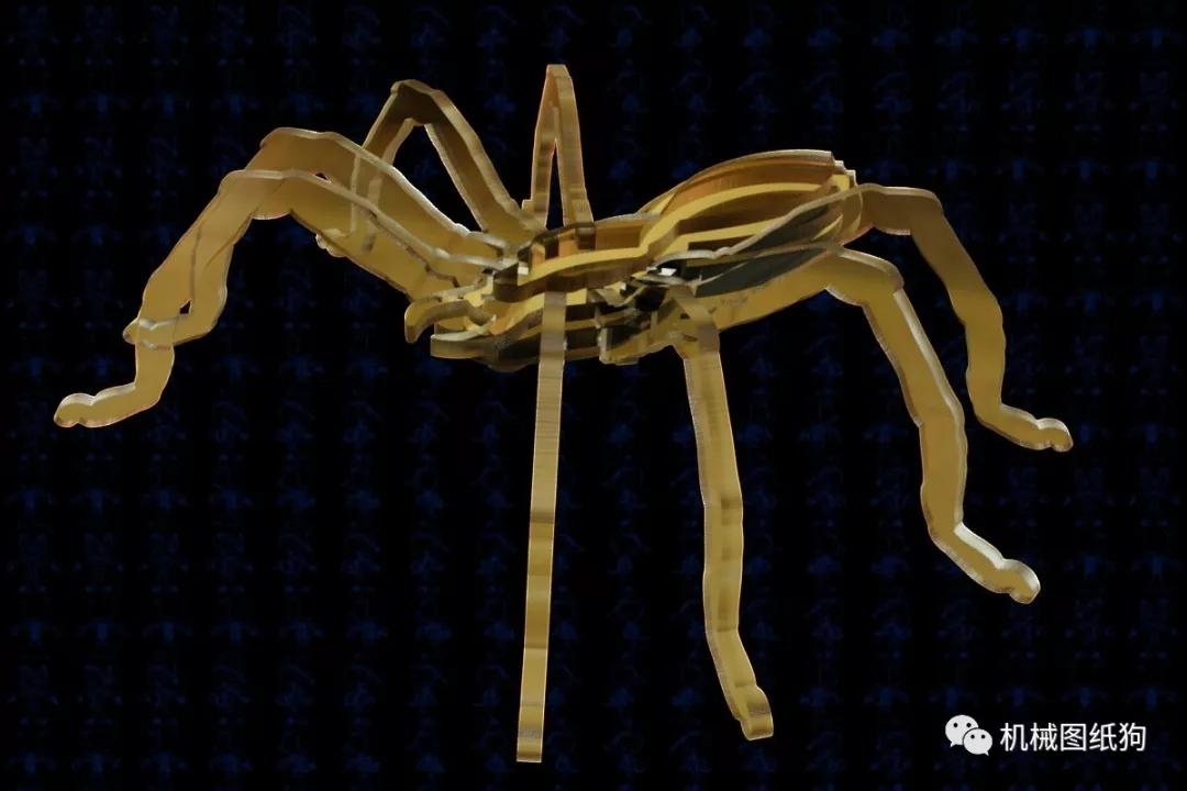 机械工程师 【生活艺术】scrollsaw spider蜘蛛玩具拼装模型3d图纸 多