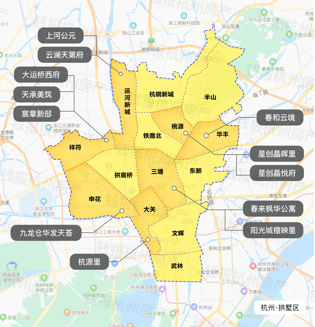 杭州市新房限售五年内不得出售地图出炉火热火热