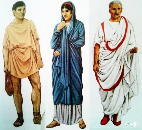 古希腊和古罗马的男性服饰有哪些区别