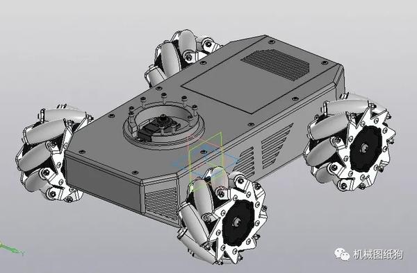 【机器人】sb大学生机器人麦克纳姆轮小车3d图纸 stp格式