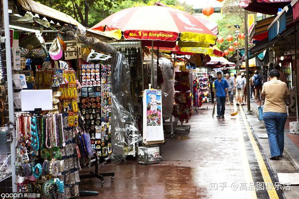 牛车水市场,各种文化兼容并蓄的街景,号称新加坡的中国城