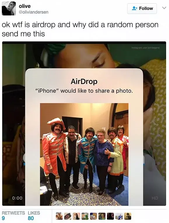 越来越多的痴汉在地铁上用airdrop耍流氓