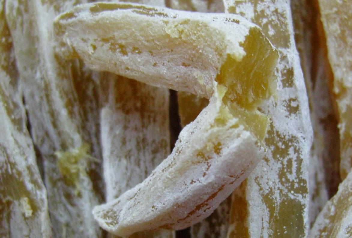农村特产红薯干(地瓜干)上面的白霜